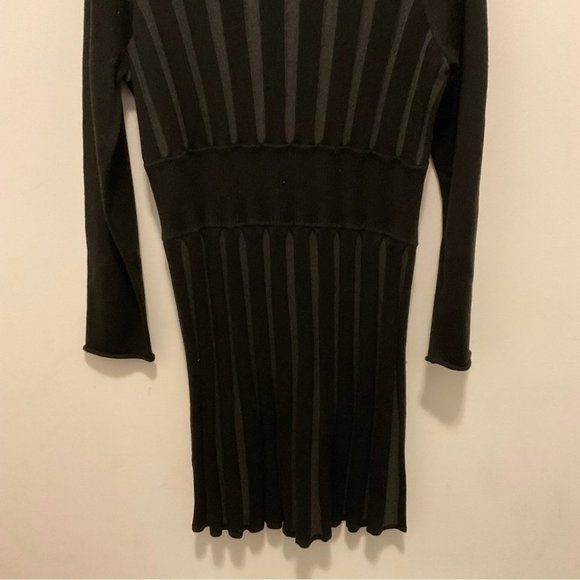 Calvin Klein Black & Gray Long Sleeve Sweater  Dress Size XL - Picture 7 of 8